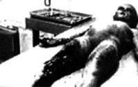 Foto da autópsia de um alienigena