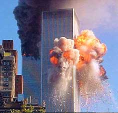 Foto do atentado ao World Trade Center